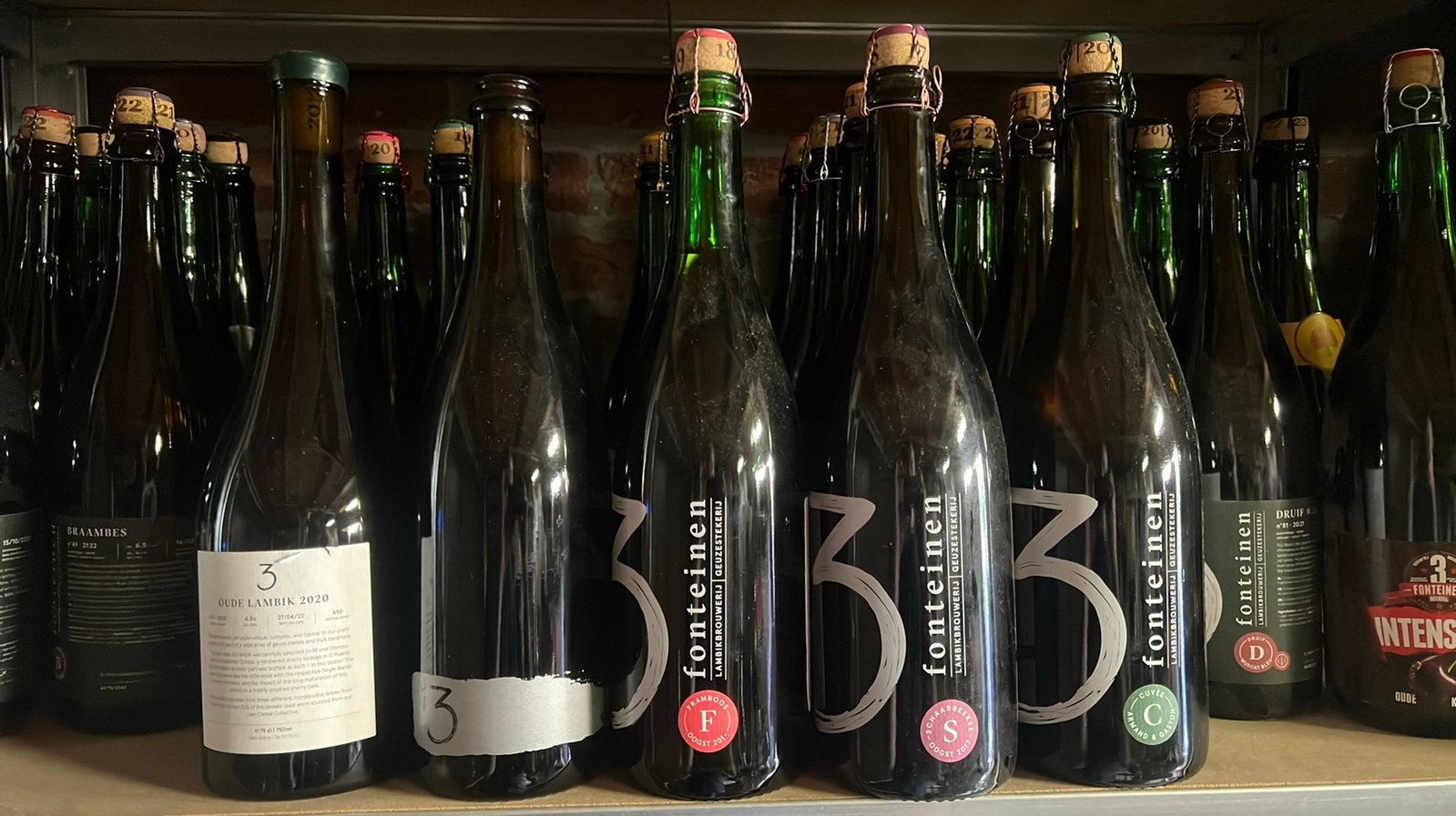 Oudere flessen 3 Fonteinen, Verzamelen, Ophalen, Zo goed als nieuw, Flesje(s), Overige merken