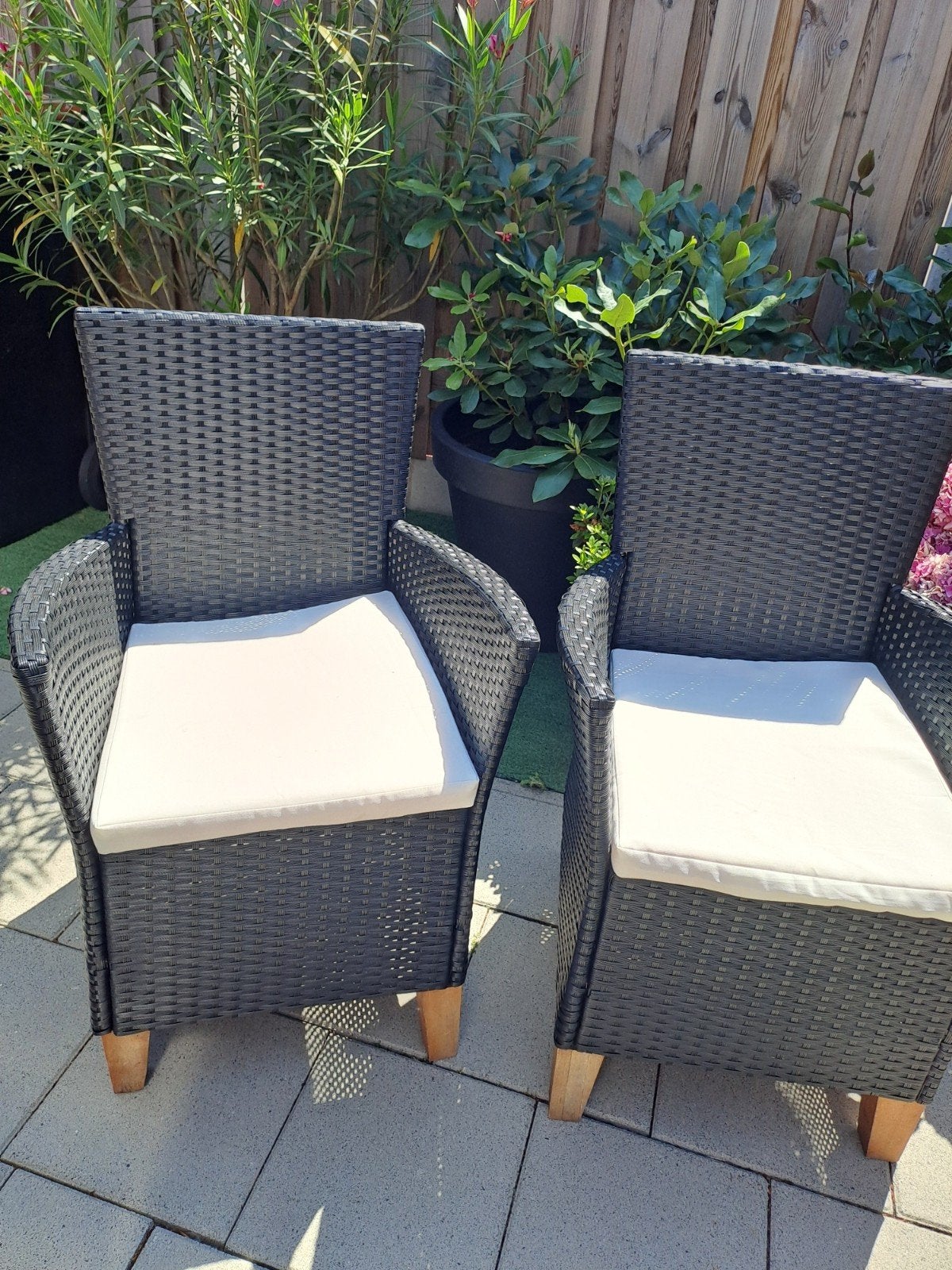 Zgan Twee vida XL Tuinstoelen, Tuin en Terras, Tuinsets en Loungesets, Ophalen, Zo goed als nieuw, Wicker, 2 zitplaatsen