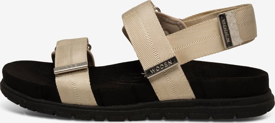 Woden Louisa sandalen - Nieuw in doos - Maat 37 beige ivory, Ophalen of Verzenden, Nieuw, Beige, Sandalen of Muiltjes