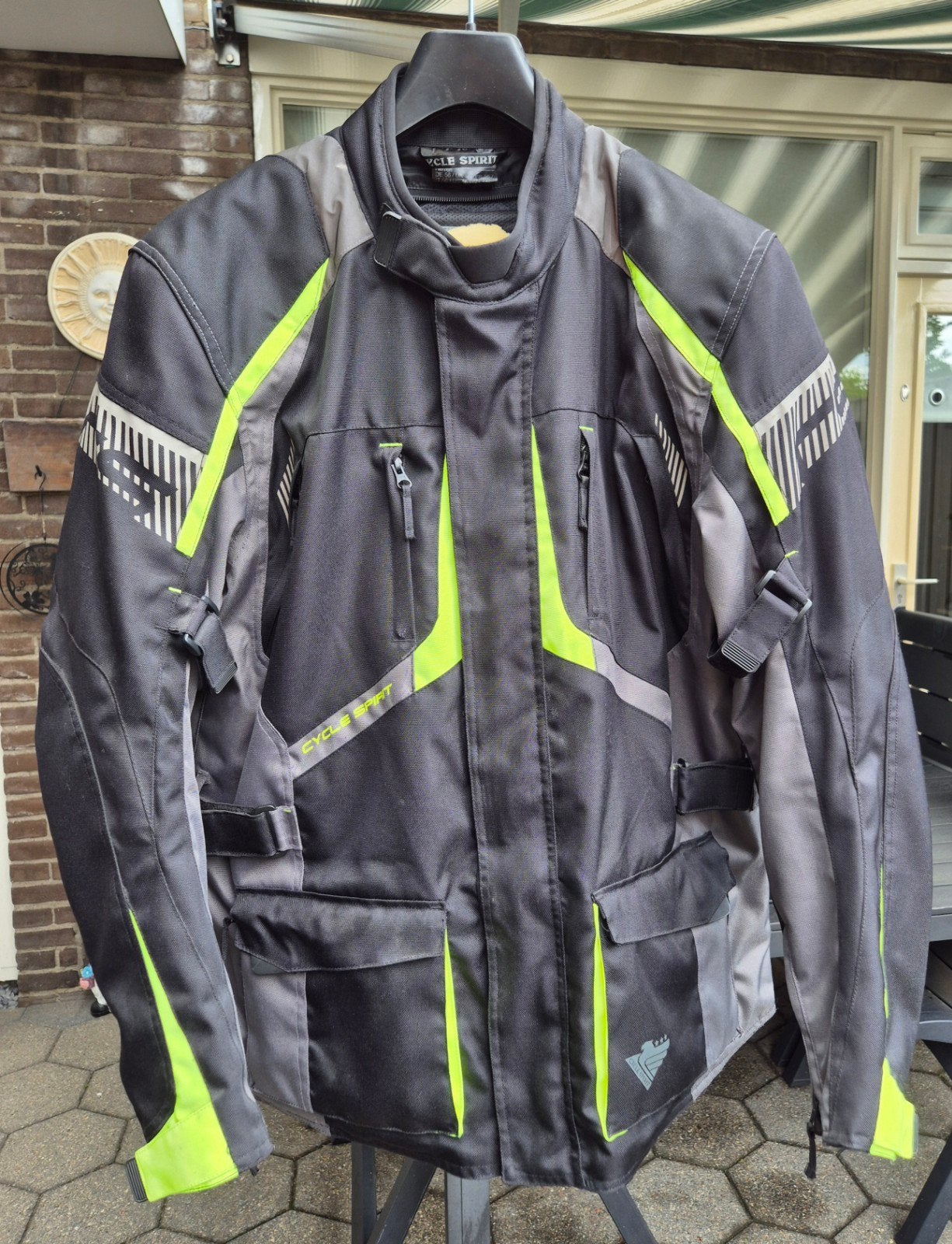 Motorjas Cycle Spirit maat 56, Motoren, Kleding | Motorkleding, Ophalen of Verzenden, Tweedehands, Jas | textiel