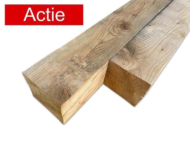 Lariks palen | OUTLET | 15x15x cm | 4  meter | OP = OP, Tuin en Terras, Palen, Balken en Planken, Ophalen, Nieuw, 250 cm of meer