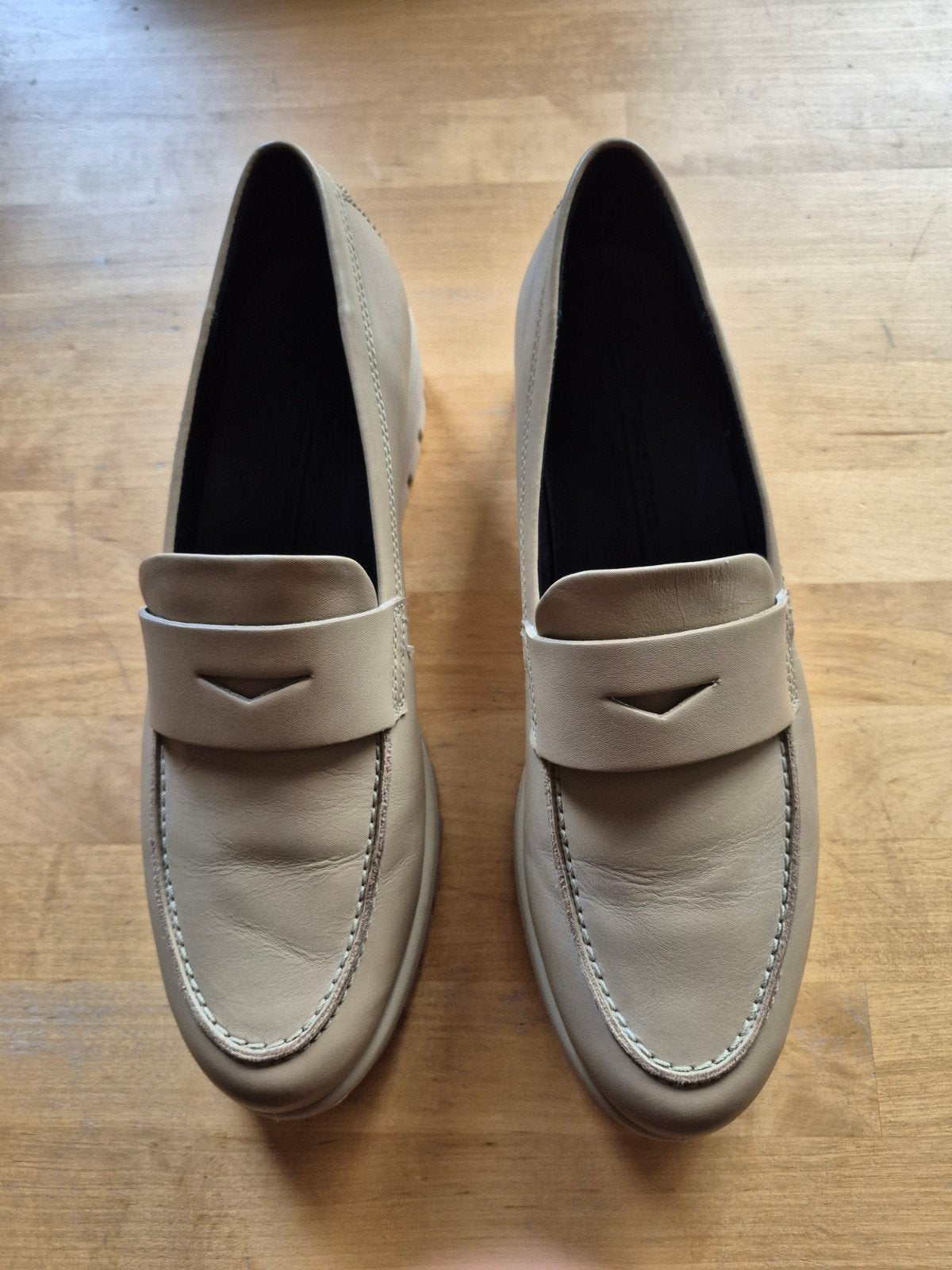 Ecco loafers, beige, maat 41, Ecco, Verzenden, Zo goed als nieuw, Instappers