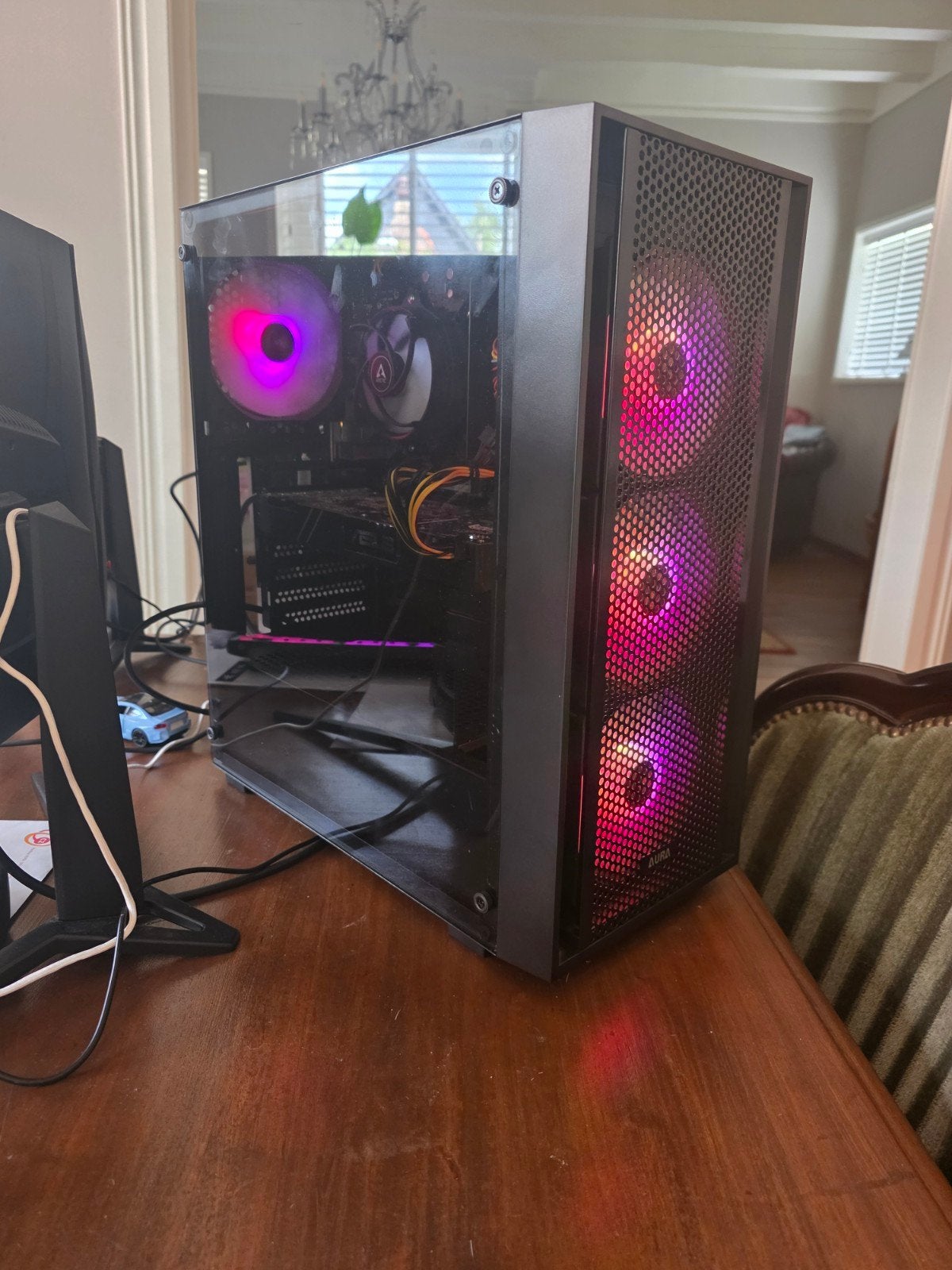 Aura Gaming PC met AMD Ryzen 5 3400G en GTX 1070 Ti, Ophalen, 8 GB, Nieuw, AMD Ryzen 5