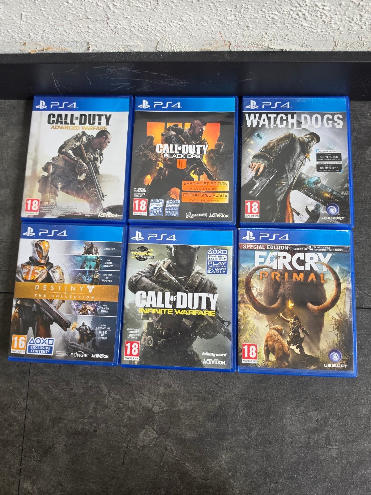 PS4 Games Bundel: Call of Duty, Destiny, Far Cry, Gebruikt, Vanaf 18 jaar, Shooter, Ophalen of Verzenden
