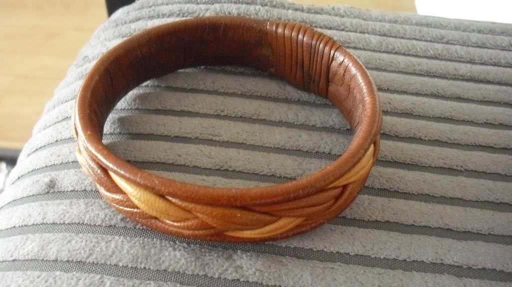 Bruin leren heren-Armband, Verzenden, Nieuw, Bruin, Leer