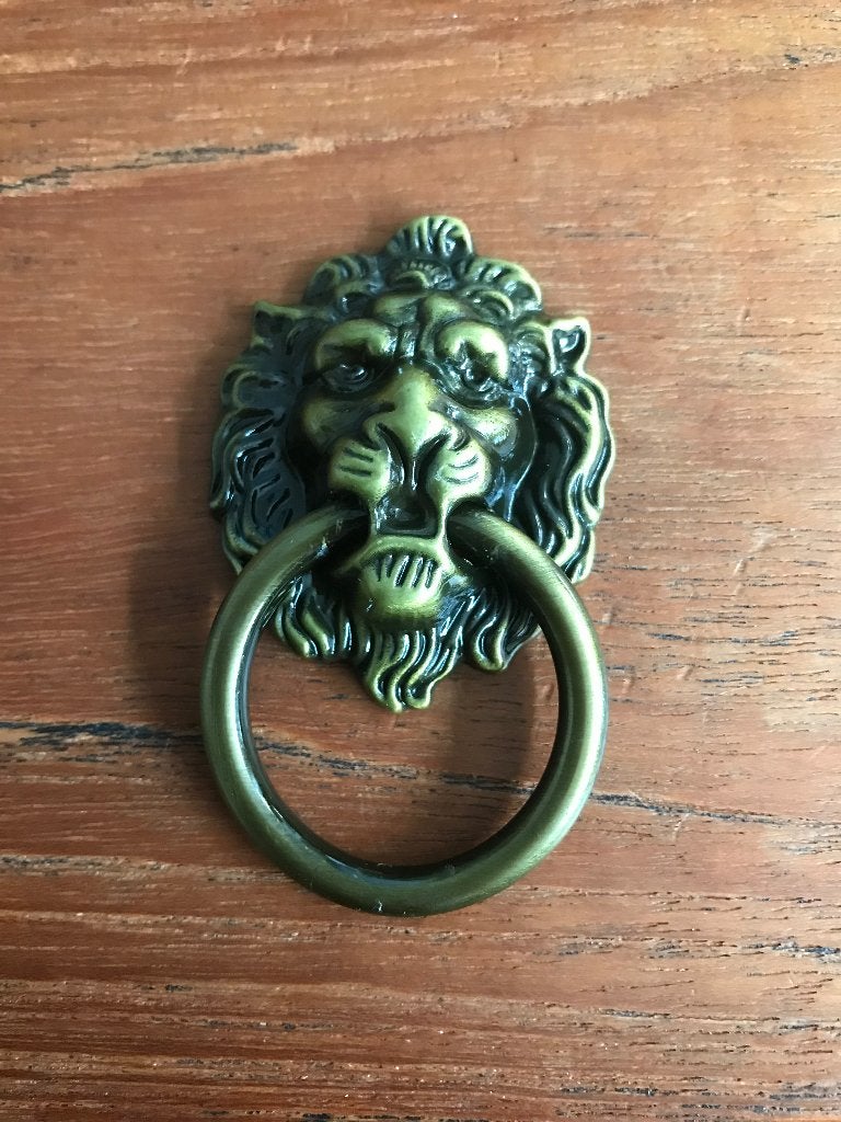 Ladeknop leeuw voor brocante of oosterse kast deurknop lion, Verburgt Vintage, Brocante, Meerkleurig, Nieuw