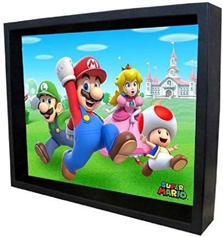 Partij Ingelijste 3D-wanddecoratie met Super Mario, NHP International, Nieuw, Ophalen of Verzenden, Info@nhp-international.com
