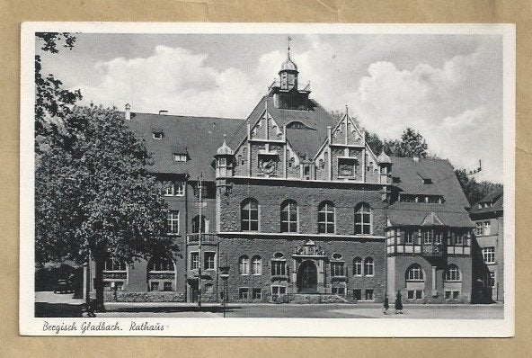 Ansichtkaart Bergisch Gladbach Rathaus, Duitsland, Ophalen of Verzenden, Voor 1920, Gelopen, Duitsland