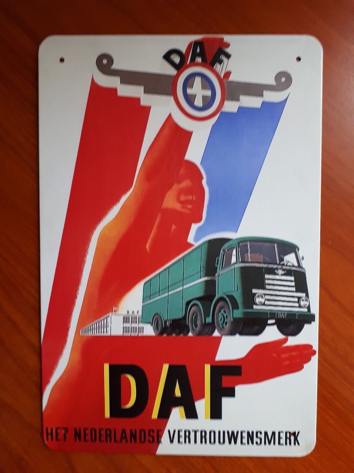 Daf 20x30 cm Metalen Reclamebord, Verzenden, Nieuw, Reclamebord