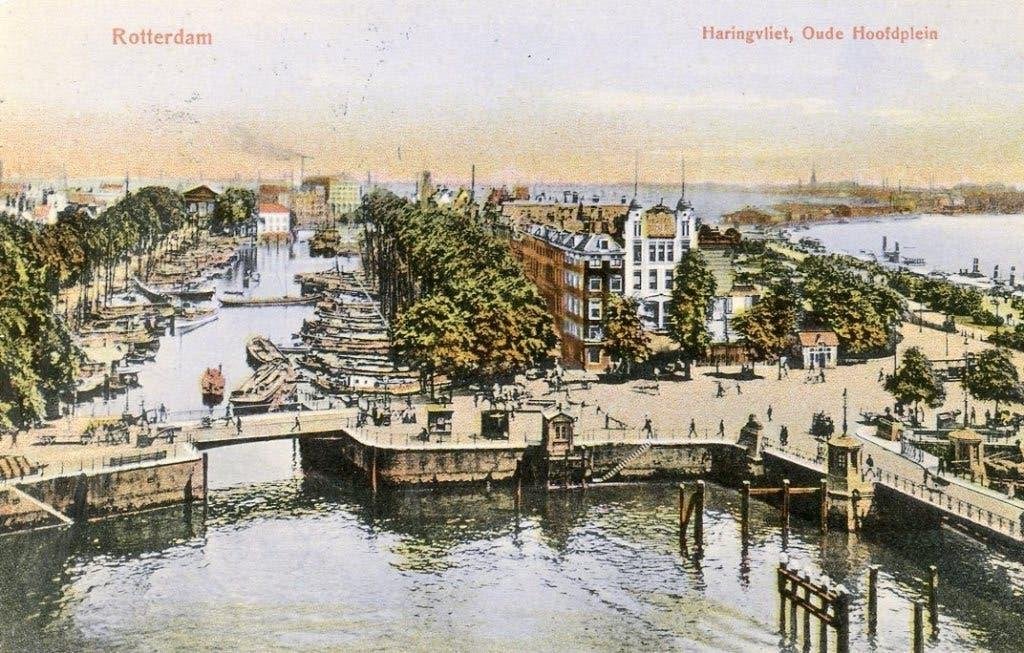 Rotterdam Ansichtkaart met postzegel gelopen, Verzenden, Zuid-Holland