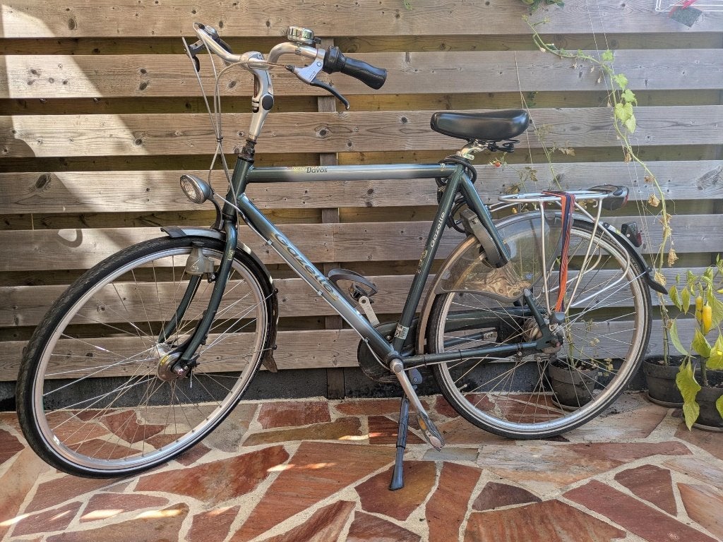 Herenfiets Gazelle Davos — Oversized Aluminium City Hybride, Fietsen en Brommers, Fietsen | Heren | Herenfietsen, Ophalen, Gebruikt