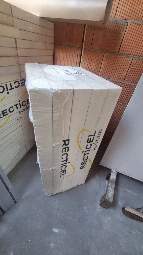 Nieuwe Recticel PIR platen (100 mm) - 3.6 m2, Ophalen, Overige materialen, Nieuw, Minder dan 5 m²