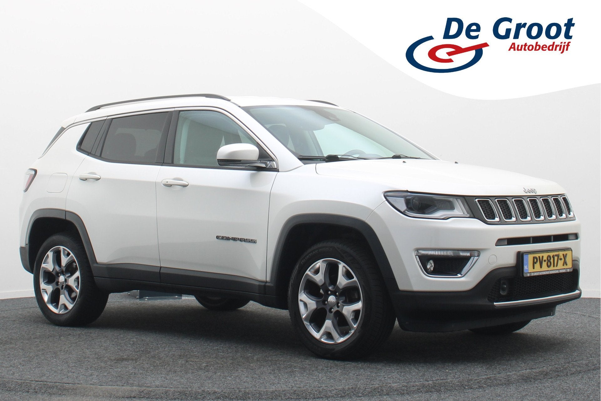 Jeep Compass 1.4 MultiAir Limited 4x4 Leer, Apple Carplay, T, Auto's, Automaat, 450 kg, Gebruikt, 4 cilinders