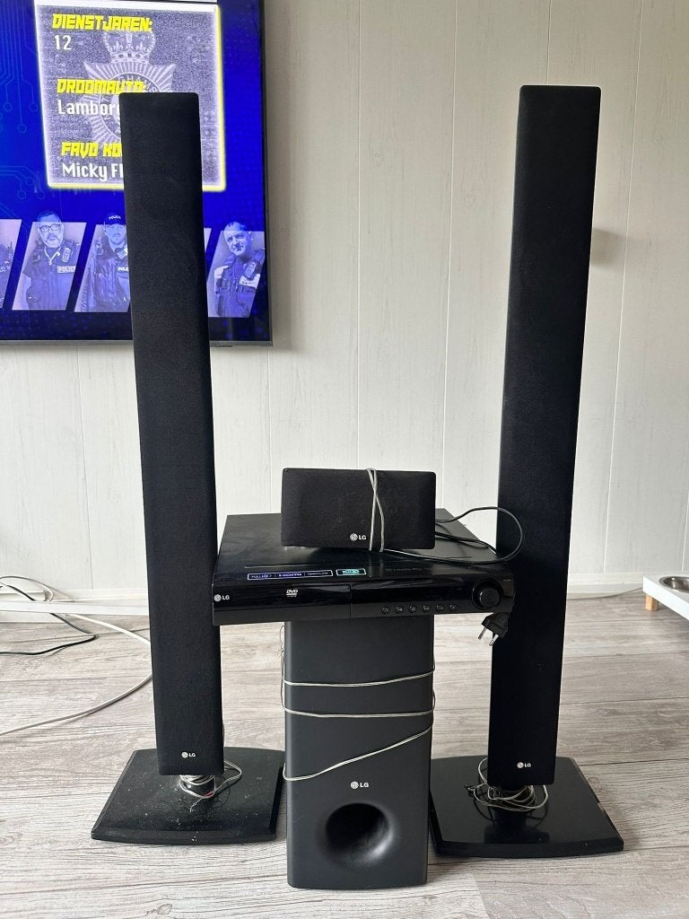 LG  home cinema set 7 delig, 70 watt of meer, Dvd-speler, Ophalen, Overige merken