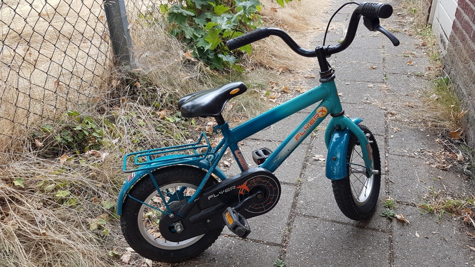 Peuterfiets Loekie Flyer, Ophalen, Gebruikt, Terugtraprem, Minder dan 16 inch