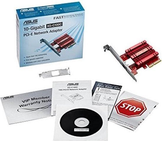 ASUS XG-C100C 10 Gigabit PCI-E Netwerkadapter Nieuw, Computers en Software, Netwerkkaarten, Nieuw, Intern, Ophalen of Verzenden