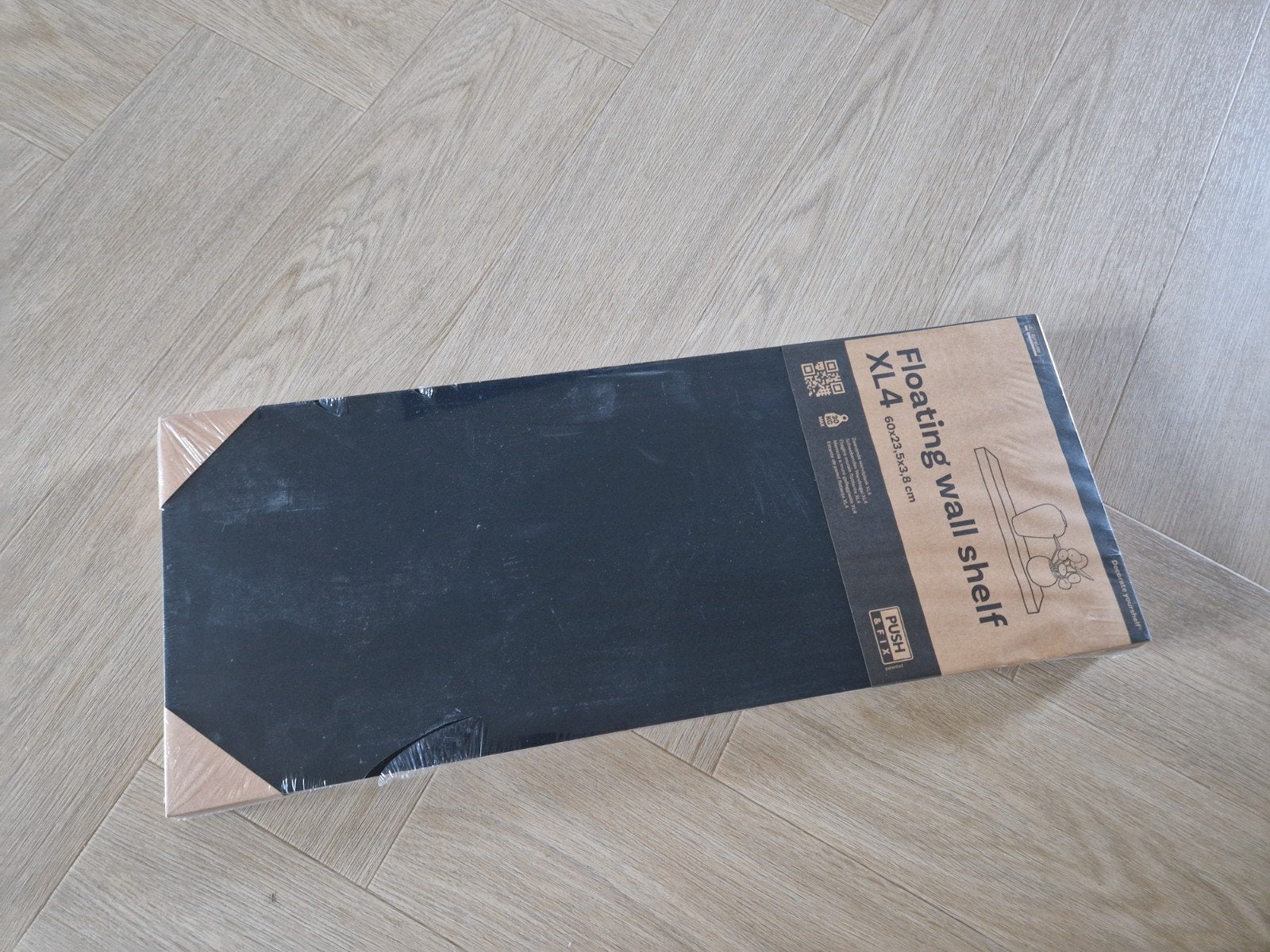 Nieuwe zwevende wandplank XL4 - 60x23x3.8 cm | Zwarte plank, Ophalen of Verzenden, Nieuw