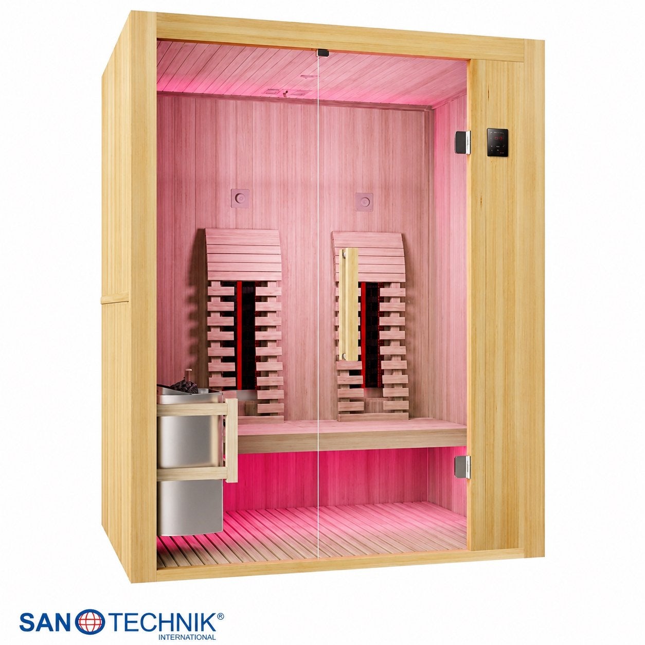 Combi Sauna | Finse Sauna + Infrarood | Gratis Levering, Sport en Fitness, Sauna, Ophalen of Verzenden, Nieuw, Fins of Traditioneel