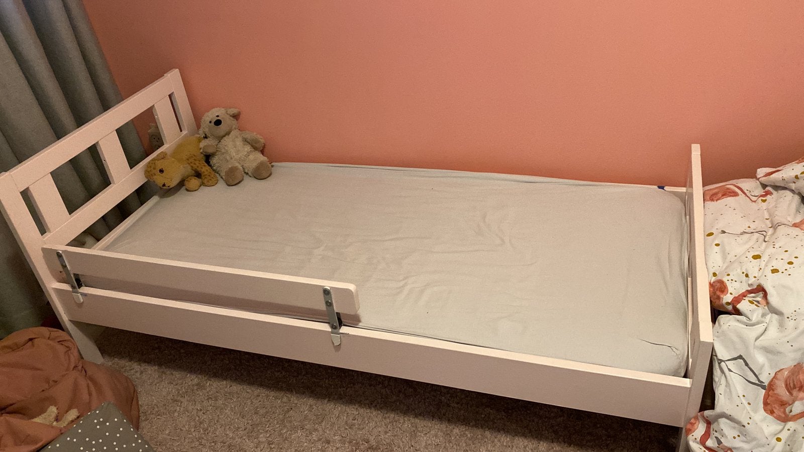 Kritter peuterbed met lattenbodem en matras, Kinderen en Baby's, Kinderkamer | Bedden, Ophalen, Gebruikt, 70 tot 85 cm, 140 tot 160 cm
