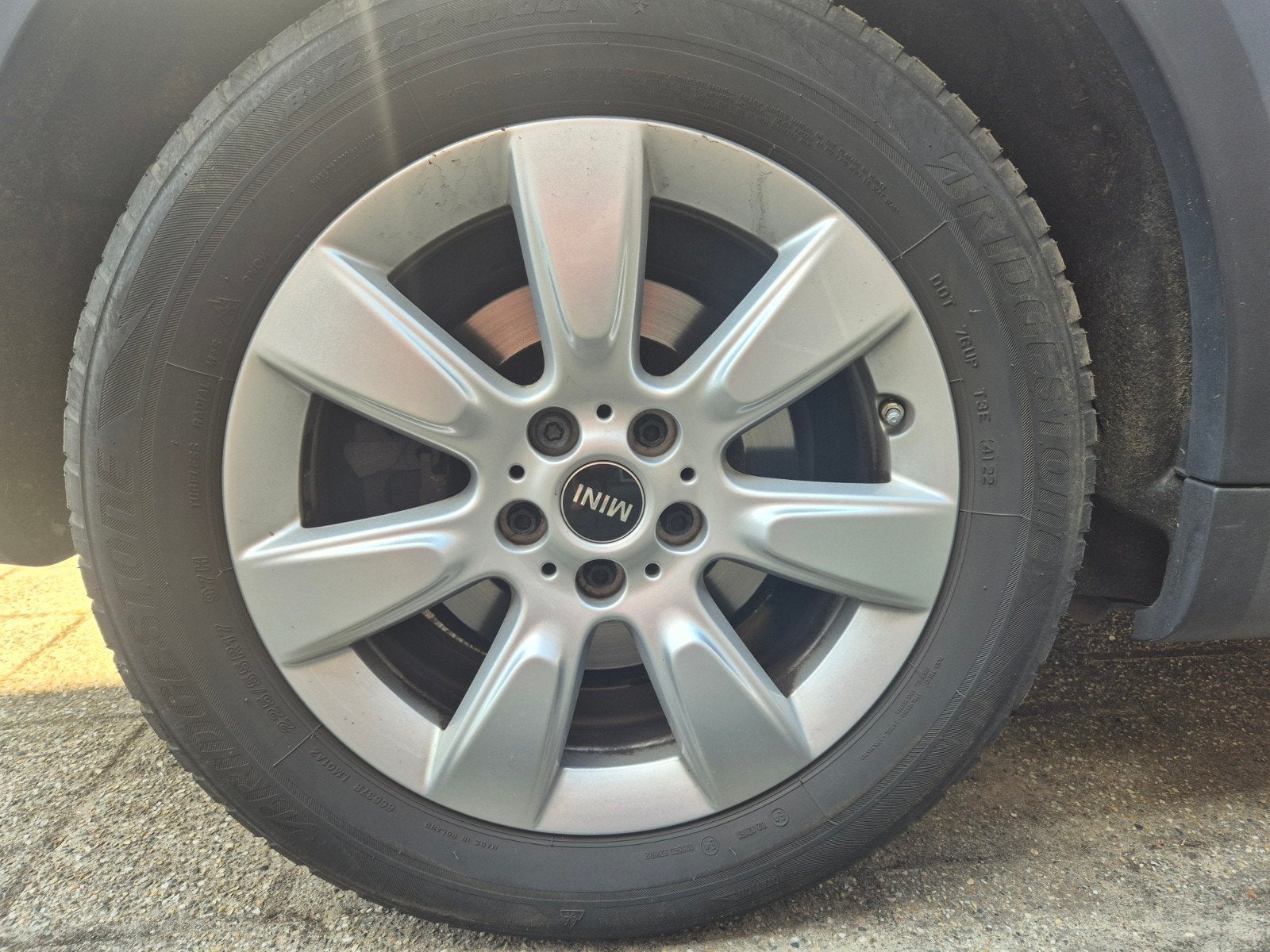 Bridgestone winterbanden met originele Mini velgen 17 inch, Ophalen
