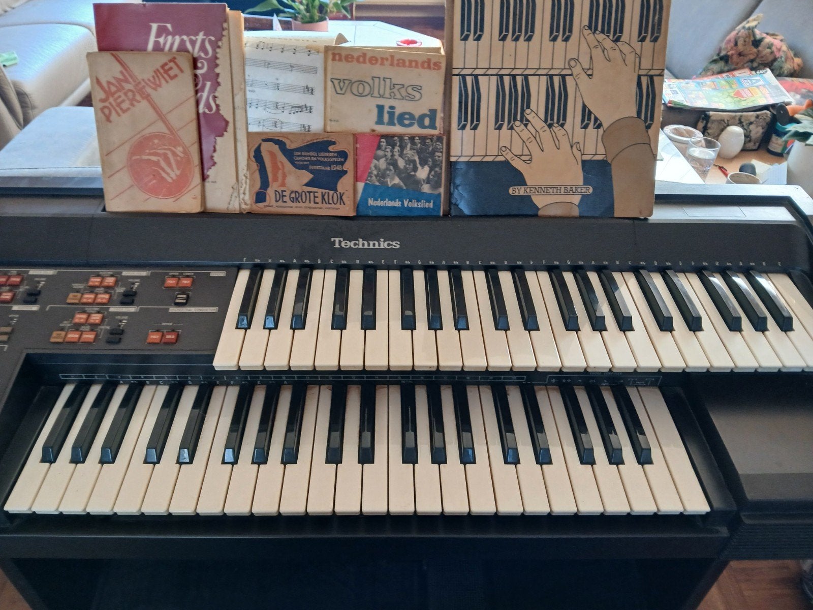 Technics elektrisch orgel met ritmesessie, Ophalen, Gebruikt, 2 klavieren, Orgel