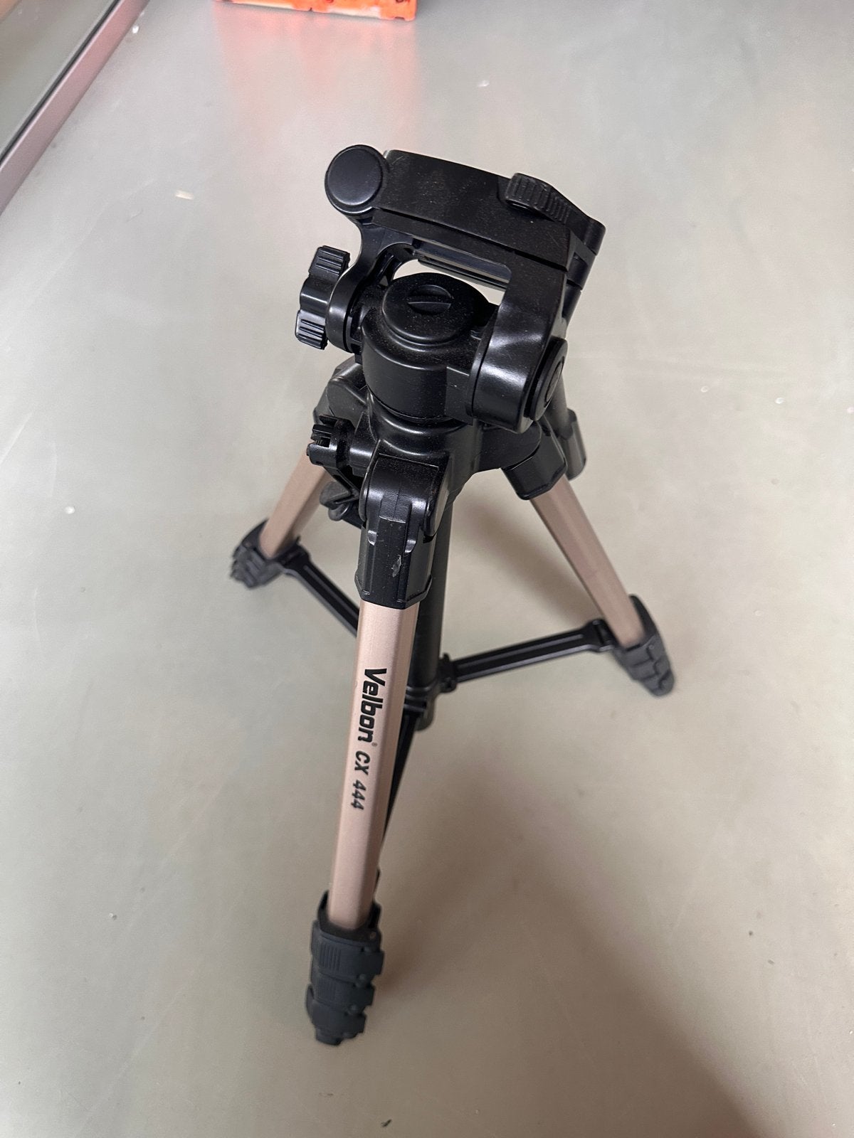 Velbon CX 444 camerastatief (zonder voetje), Gebruikt, 125 cm of minder, Velbon, Middenzuil