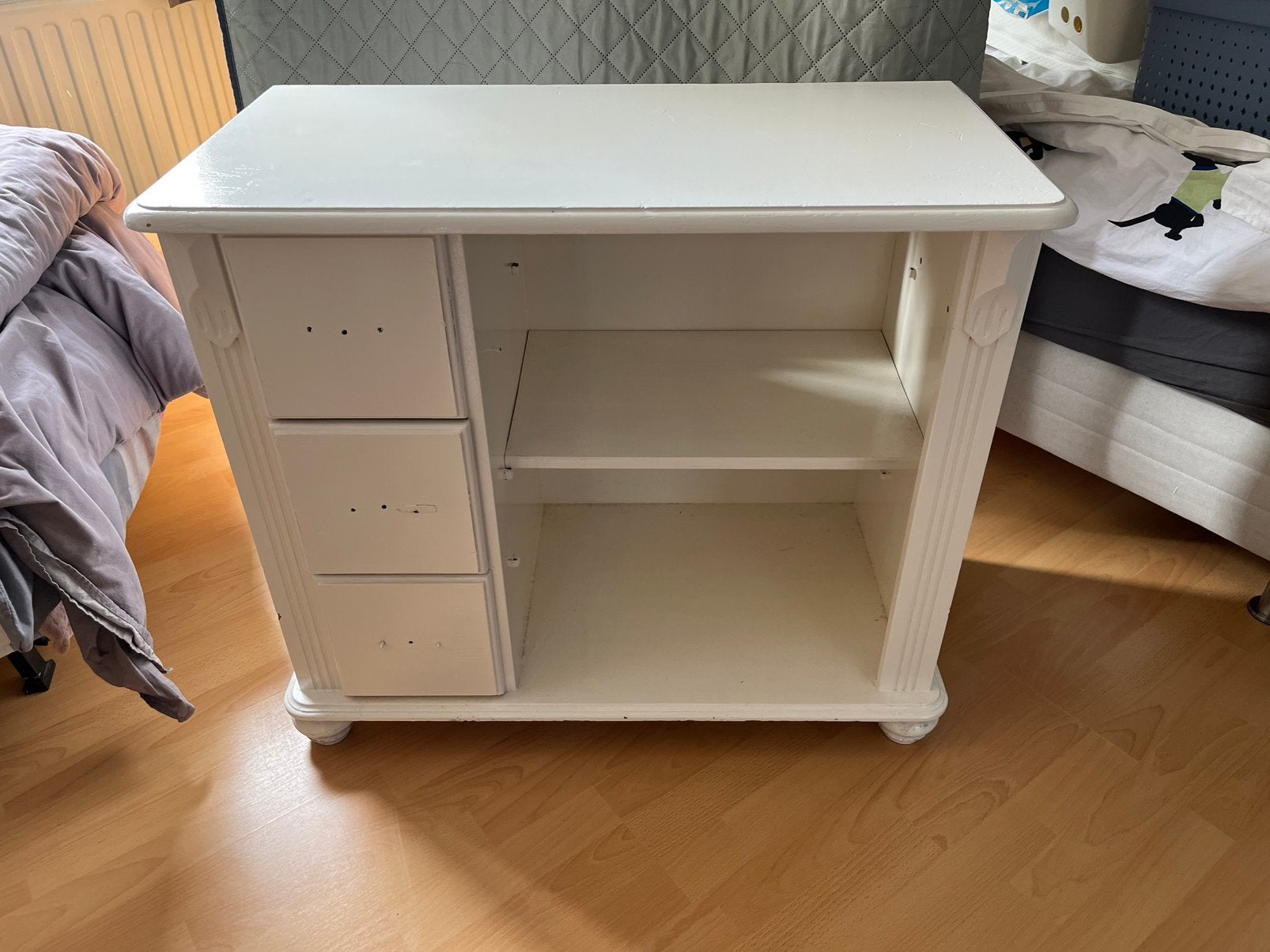 Tv-kastje of kleine sidetabel (82 breed x 42 diep x 70 hoog), Gebruikt, Minder dan 100 cm, 25 tot 50 cm, Overige houtsoorten