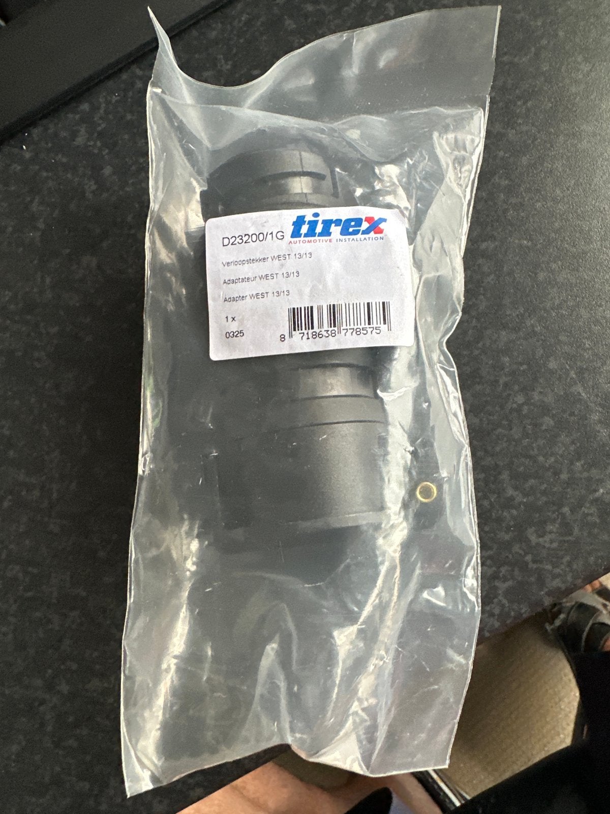 Tirex D23200/1G Verloopstekker 13/13 West Adapter, Ophalen of Verzenden, Nieuw