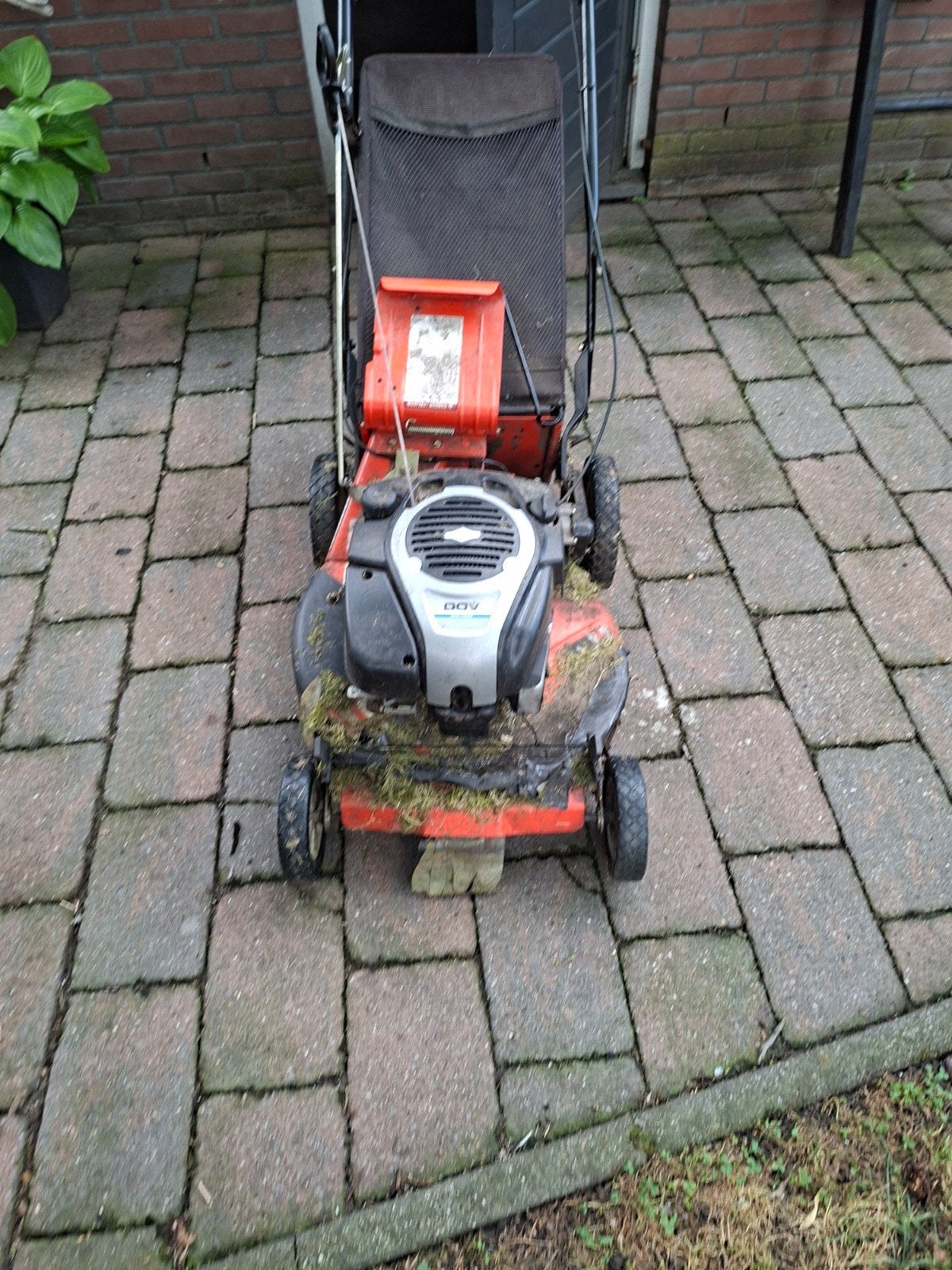 Gebruikte Benzine Grasmaaier met Opvangzak, Cirkelmaaier, Gebruikt, Briggs & Stratton, Ophalen of Verzenden