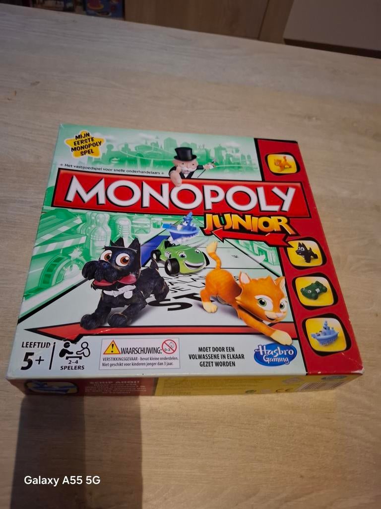 Monopoly Junior - Mijn Eerste Monopoly Spel, Ophalen of Verzenden, Zo goed als nieuw, Consumercare@hasbro.com, Hasbro