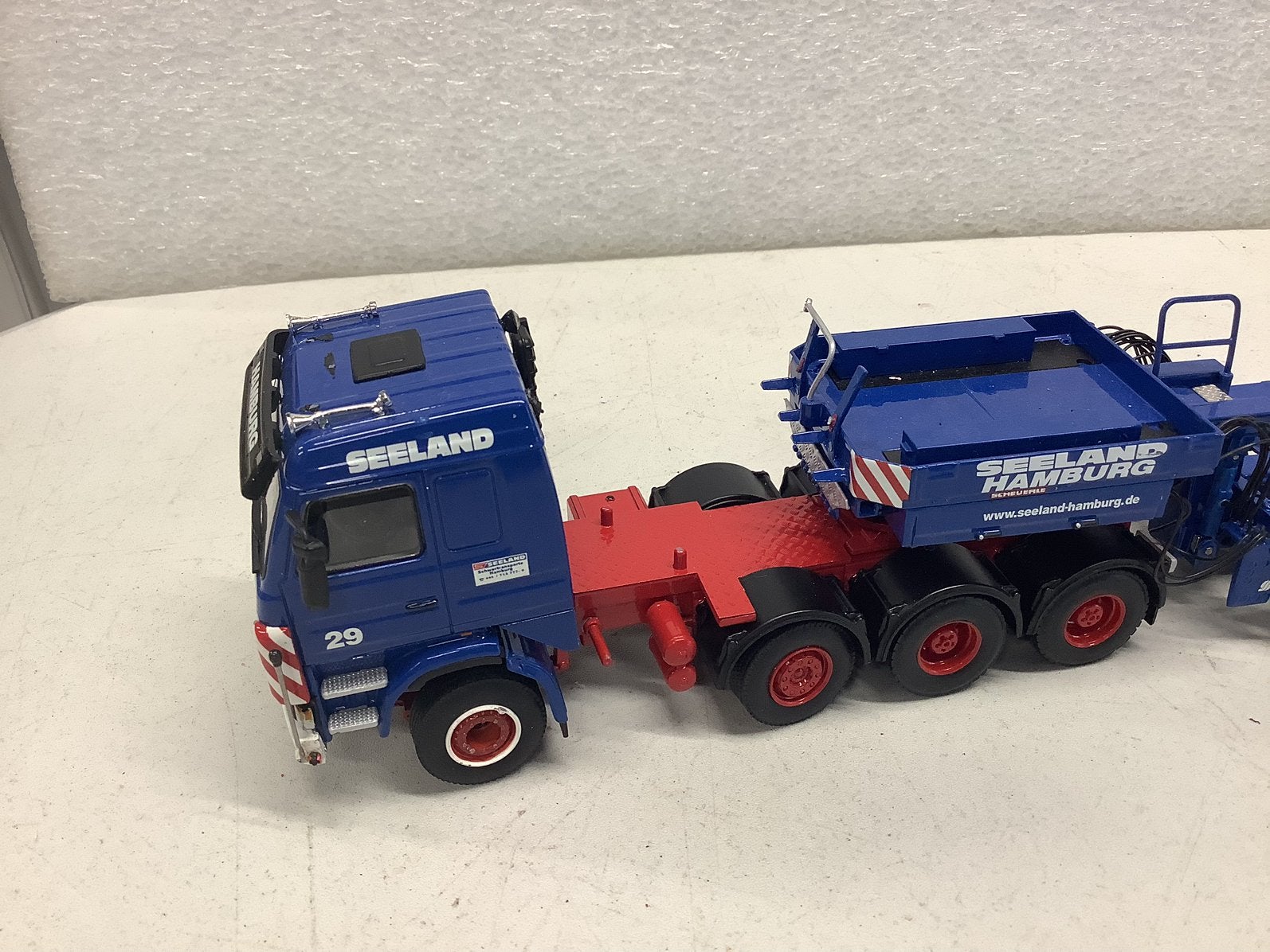 Scania 143 met scheurle, Hobby en Vrije tijd, Ophalen of Verzenden, Zo goed als nieuw, Bus of Vrachtwagen, Wsi
