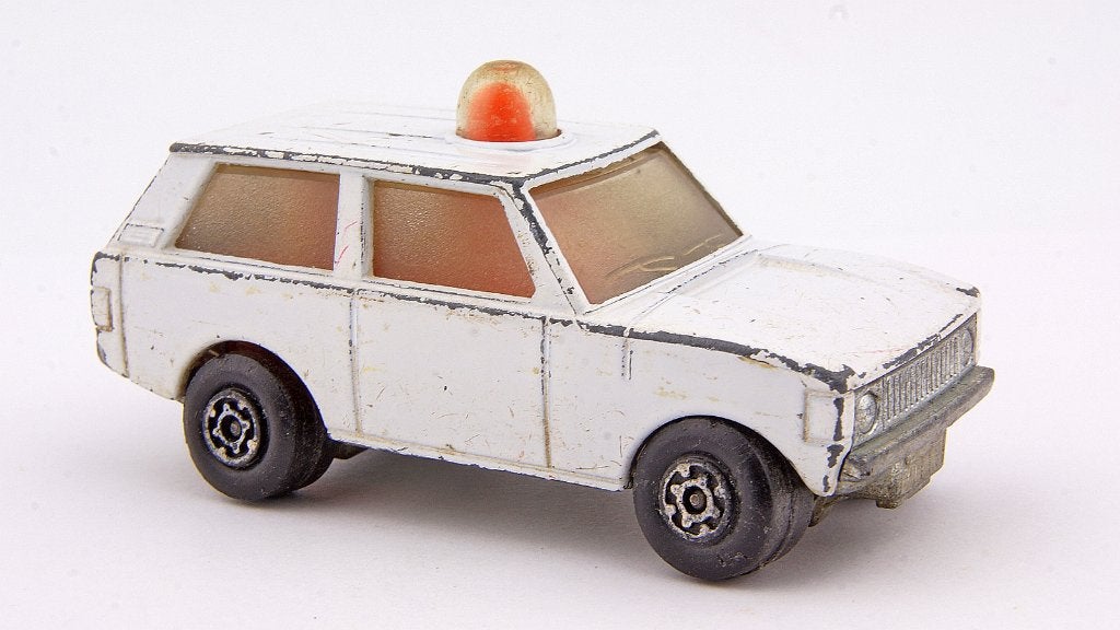 Police Patrol van Matchbox Rolamatis No.20, Ophalen of Verzenden, Gebruikt, Auto