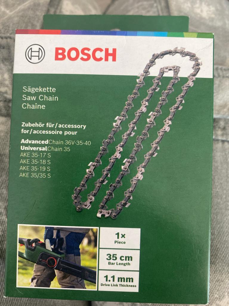 Nieuw Bosch zaagketting 35 cm voor Kettingzaag, Kettingzaag, Nieuw, Ophalen of Verzenden, 30 tot 70 mm
