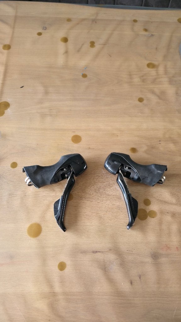 STI shifter set Shimano ST-RS505, Remmen, Gebruikt, Ophalen of Verzenden, Aluminium