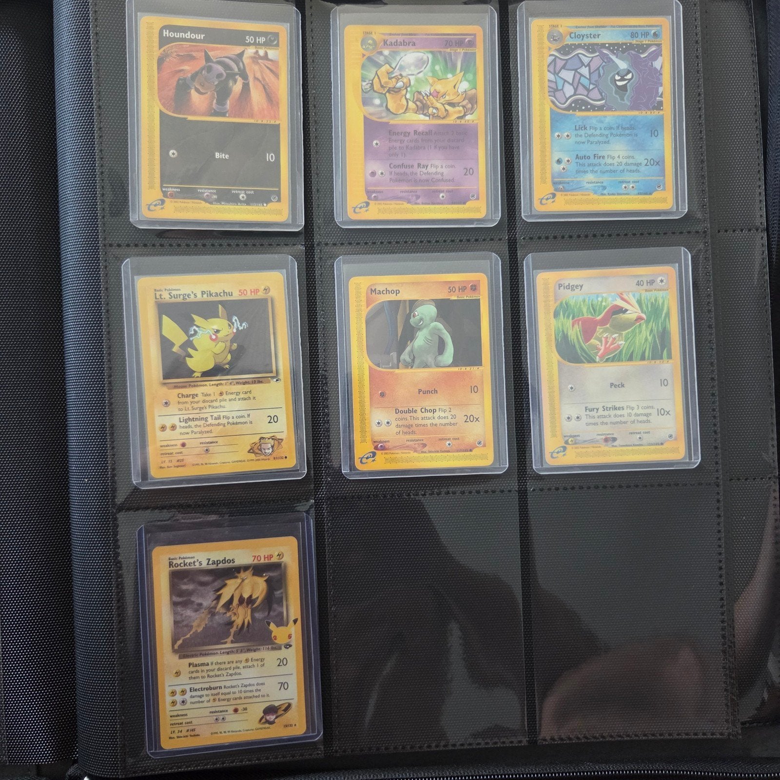 Pokémon Kaarten Collectie: lt. Surge's Pikachu Zapdos, Ophalen of Verzenden, Gebruikt, Meerdere kaarten