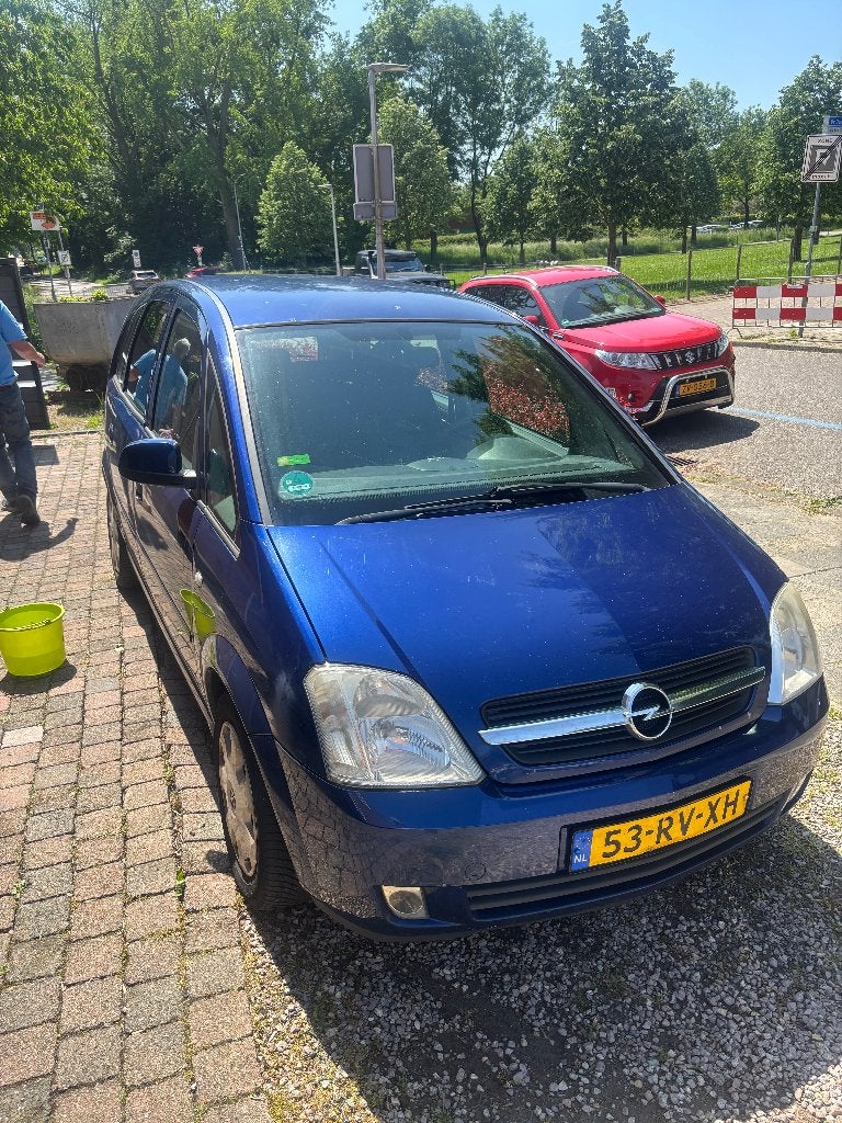 Opel Meriva 1.6 16V Easytronic 2005 Blauw AUTOMAAT, Auto's, Opel, Stof, 4 cilinders, Blauw, 100 pk