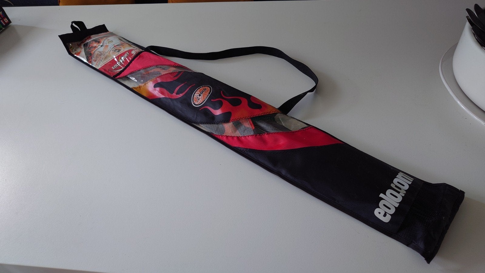 nieuwe vlieger van eolo sport, uitgave Flame; kite, Ophalen, Nieuw, Tweelijns, Vlieger