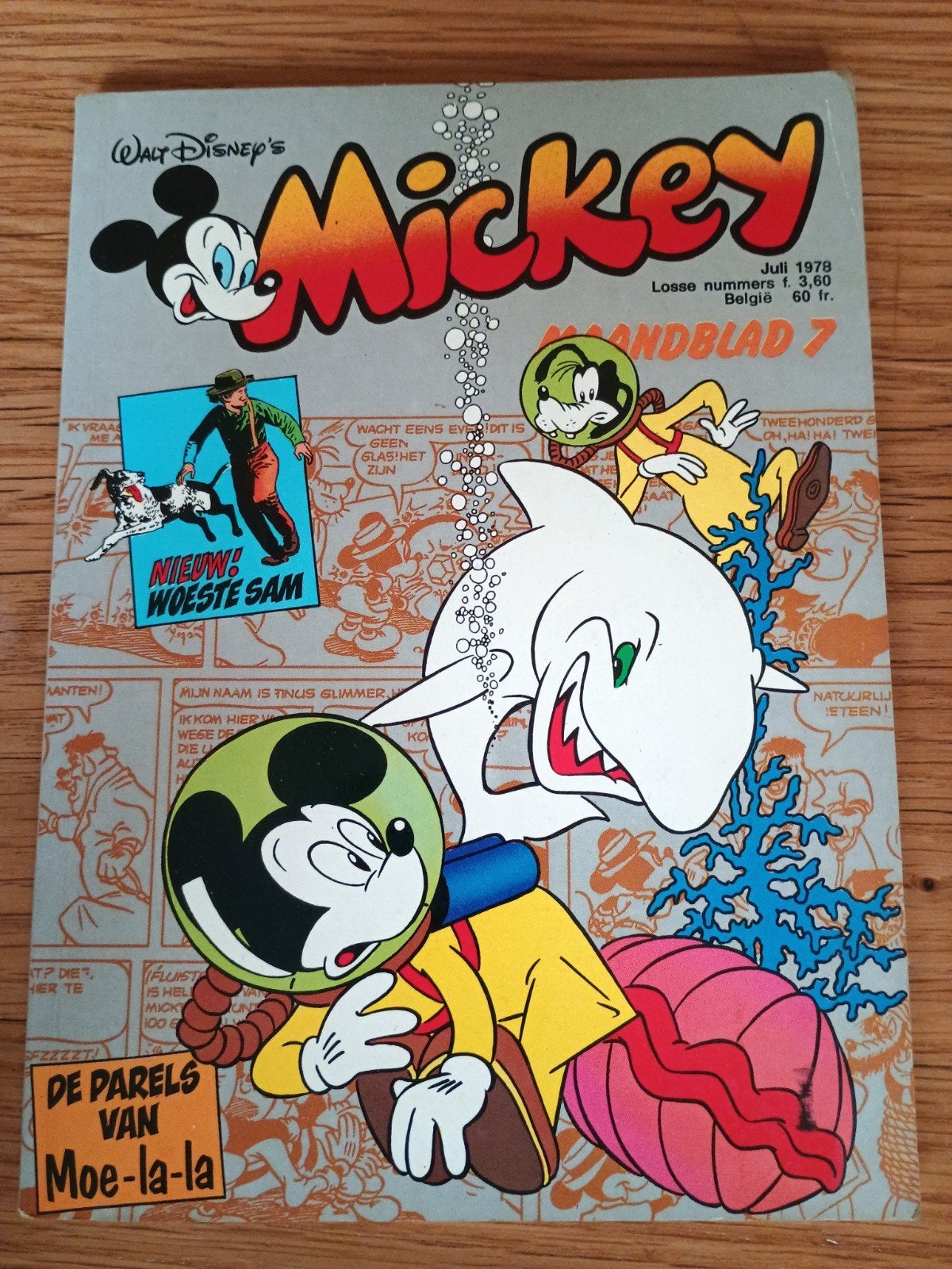 Walt Disney's Mickey Maandblad 7 - Juli 1978, Boeken, Eén stripboek, Ophalen, Gelezen