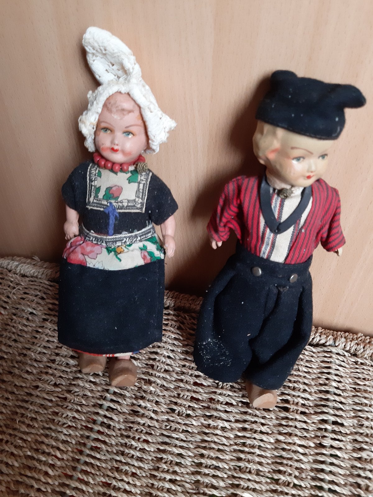 Vintage Lassie Toverrijst Volendamse  papiermache, Verzamelen, Ophalen of Verzenden, Gebruikt, Pop