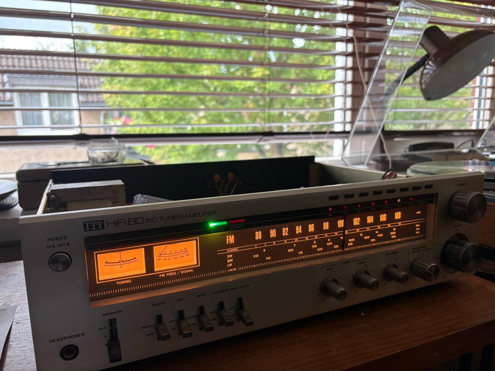 Vintage ITT HIFI 8081C Receiver - Hobbyproject, Overige merken, Ophalen of Verzenden, Niet werkend, Minder dan 60 watt