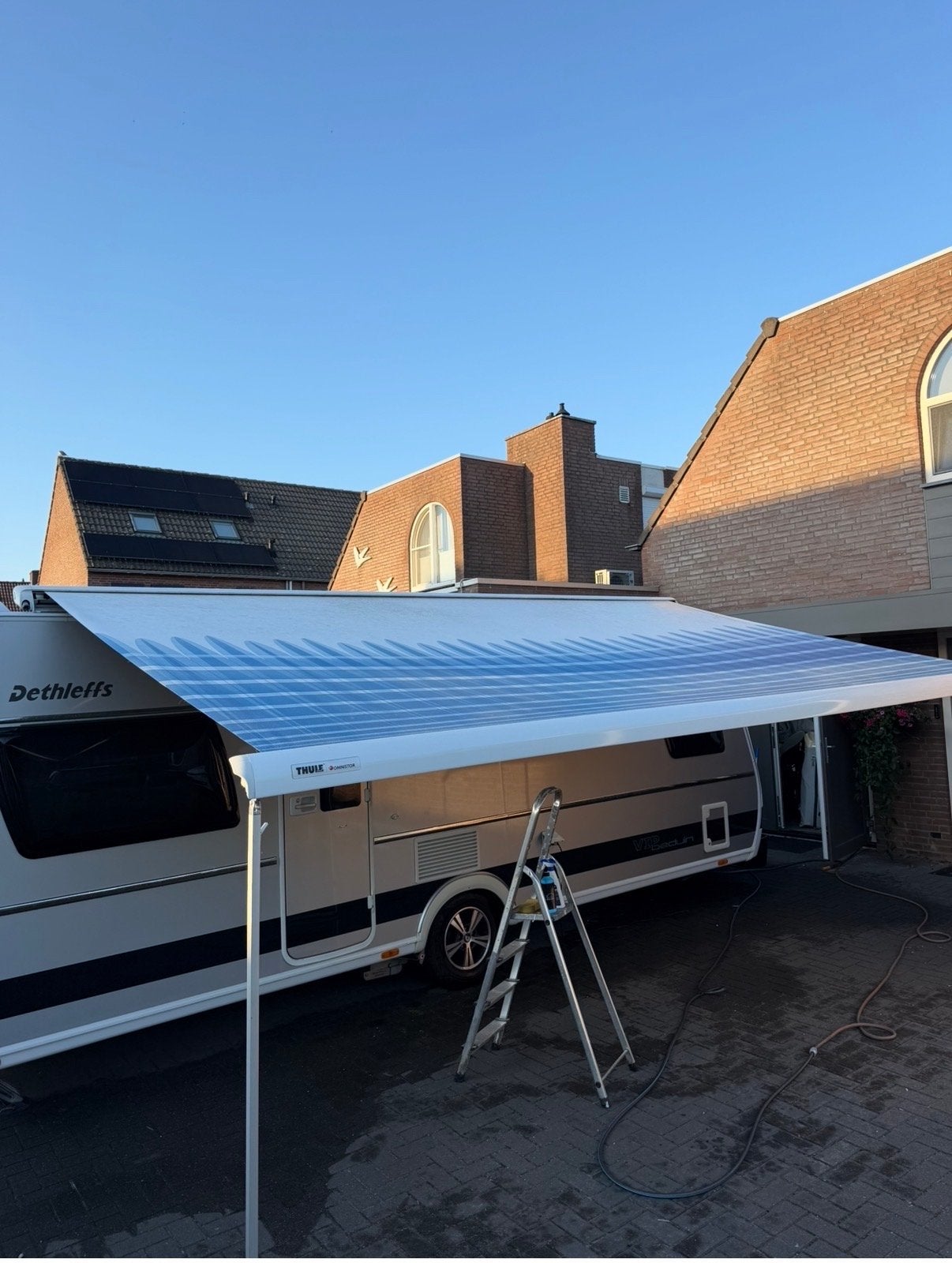 Thule 6900 dakluifel nette staat 5.00x2.75 met rafters, Caravans en Kamperen, Caravan accessoires, Ophalen, Gebruikt