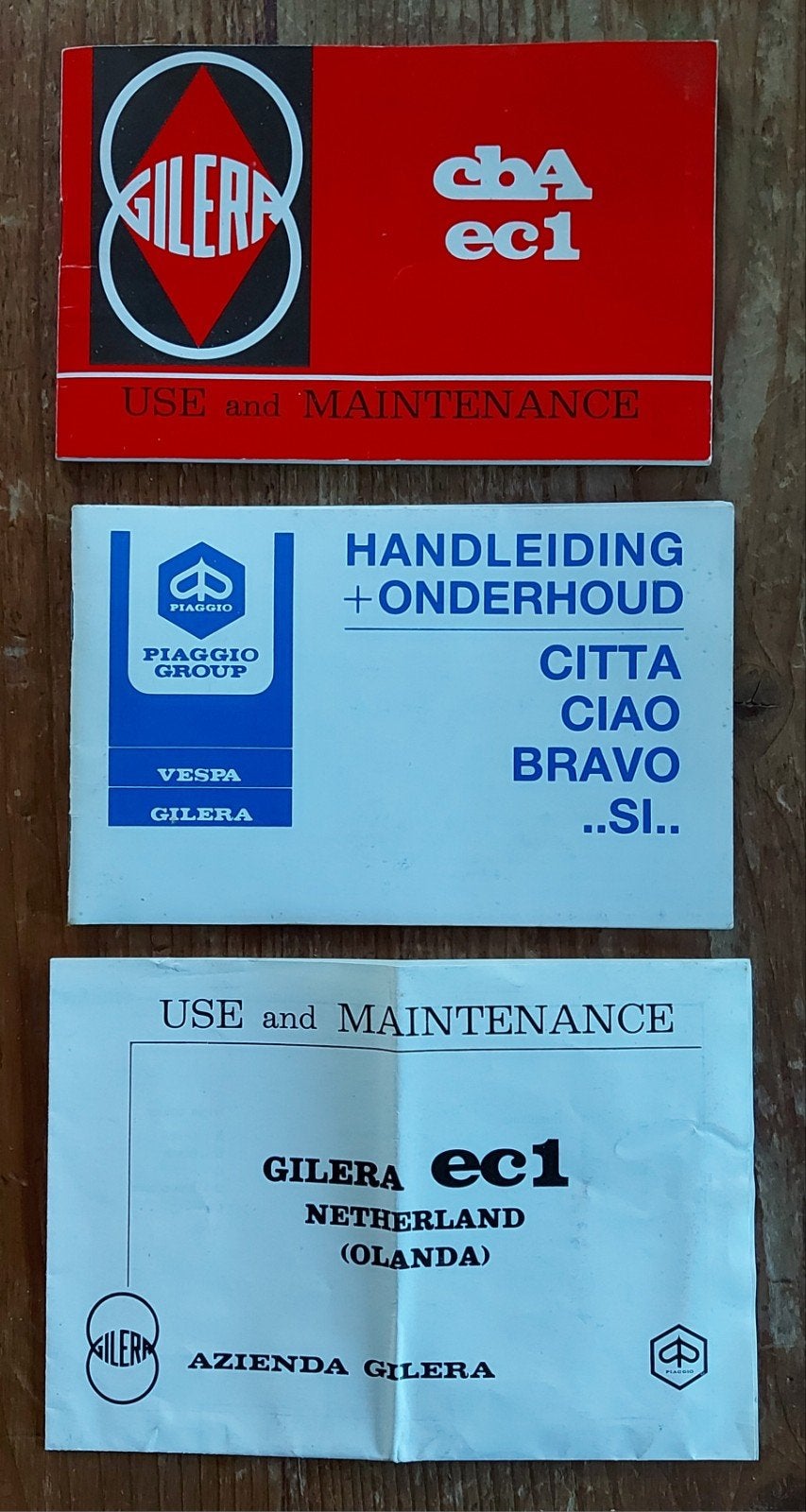 Originele boekjes/handleiding Cita Gilera, Fietsen en Brommers, Ophalen of Verzenden
