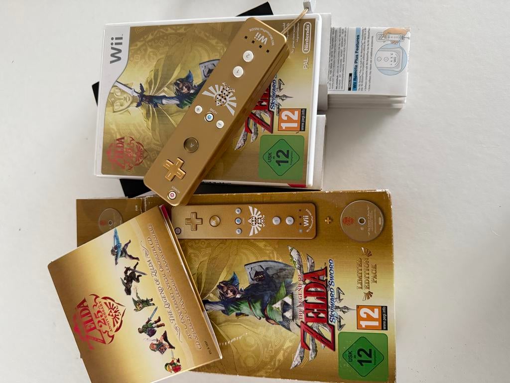 Zelda Skyward Sword incl controller Wii, Avontuur en Actie, 1 speler, Ophalen of Verzenden, Zo goed als nieuw