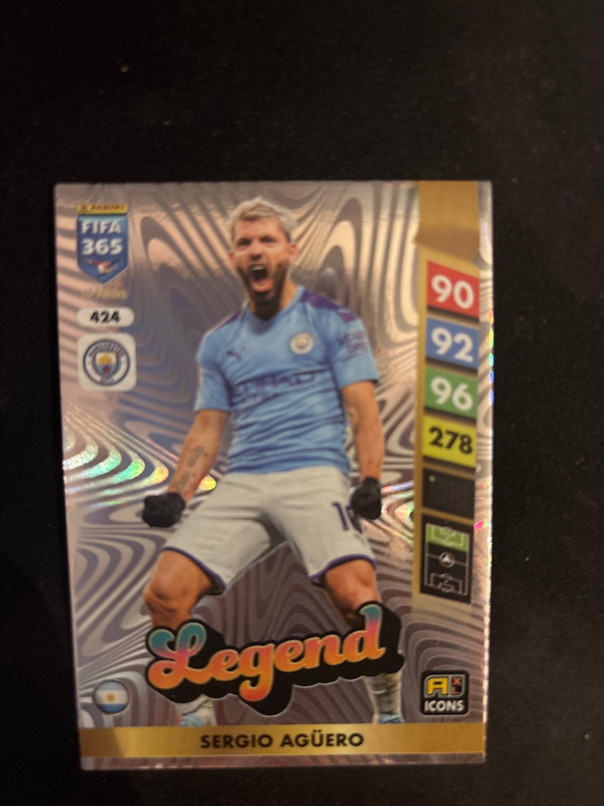 FIFA 365 Adrenalyn XL 2020 Sergio Agüero Legend kaart, Ophalen of Verzenden, Zo goed als nieuw, Buitenlandse clubs, Spelerskaart