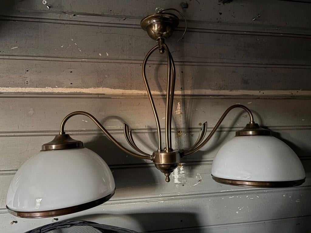 Vintage Philips / Massive Lamp – Stijlvolle Eyecatcher, Ophalen, Zo goed als nieuw, Glas
