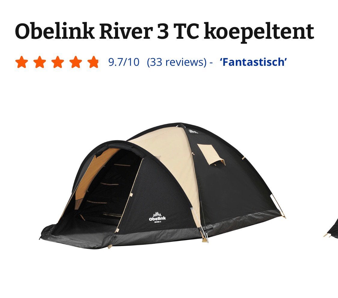Hele mooie tent 3 tot 4 personen, Ophalen of Verzenden, Zo goed als nieuw