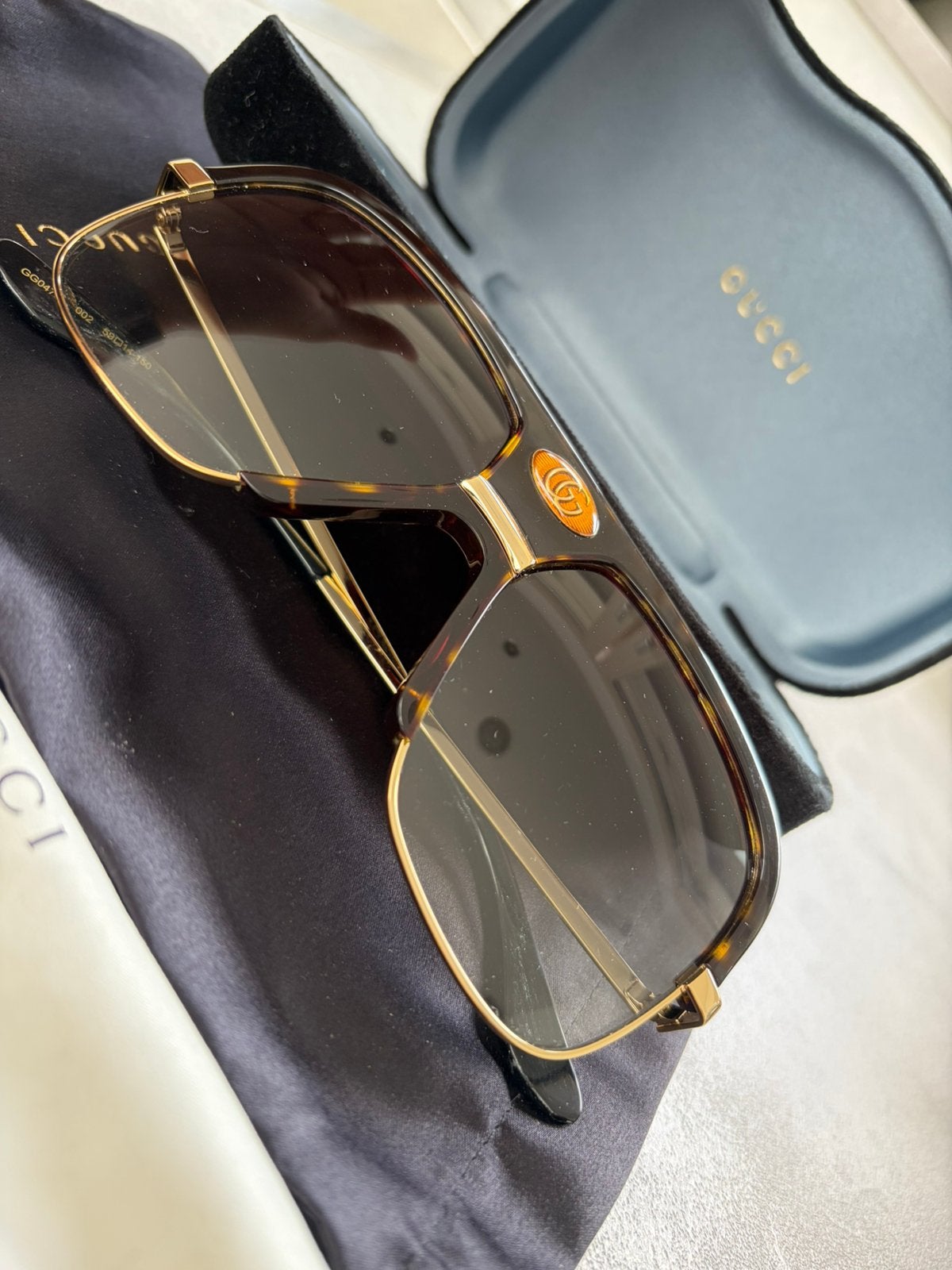 Gucci zonnebril als nieuw origineel, Ophalen of Verzenden, Zo goed als nieuw, Zwart, Overige merken