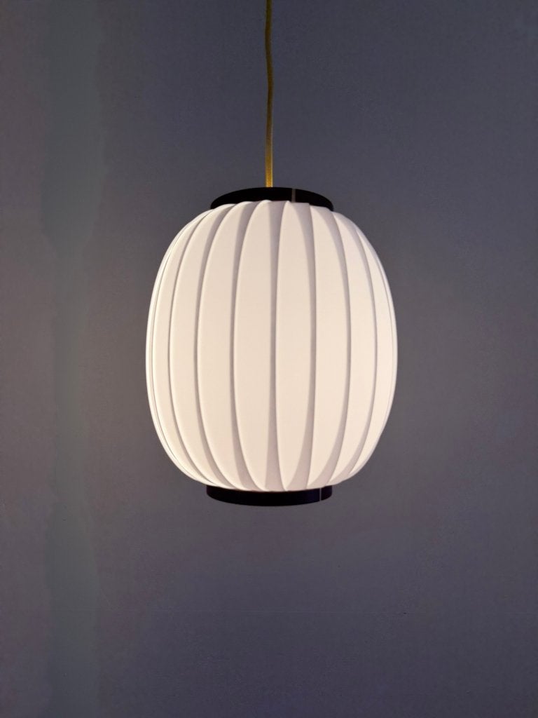 Vintage Lars Hoyrup - Bojan hanglamp - Deense lamp, Kunststof, Gebruikt, Scandinavisch, X