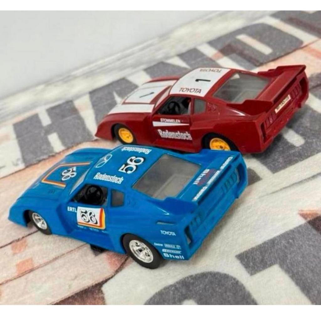 2X 1:24 Bburago Toyota Celica Liftback Gr 5 Rodenstock 1978, Auto, Ophalen of Verzenden, Zo goed als nieuw, H