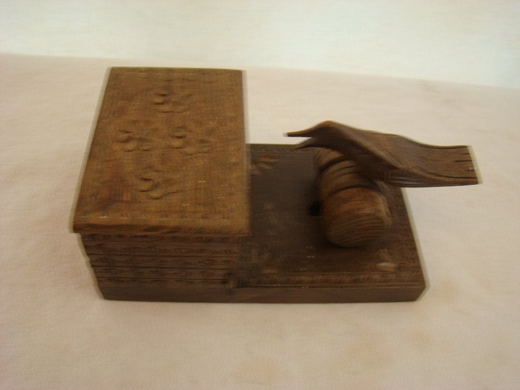 Tafel dispensor, Ophalen of Verzenden, Hout, Houtsnijwerk